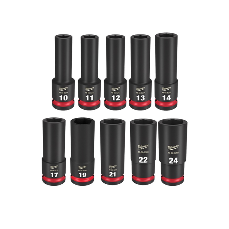 MILWAUKEE 1/2DR 14PCE DEEP IMPACT SOCKET