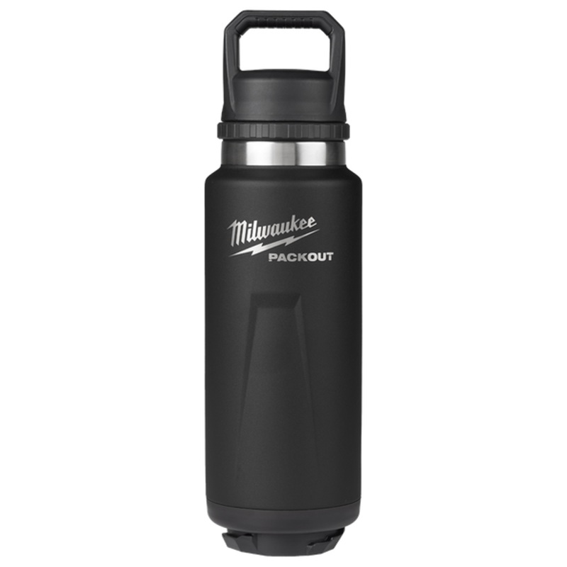 MILWAUKEE PACKOUT 1064ML MODULAR BOTTLE WITH CHUG LID – BLACK