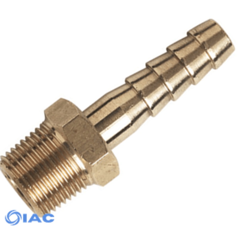 Tapered Brass Hose Tail 1/4 bsp