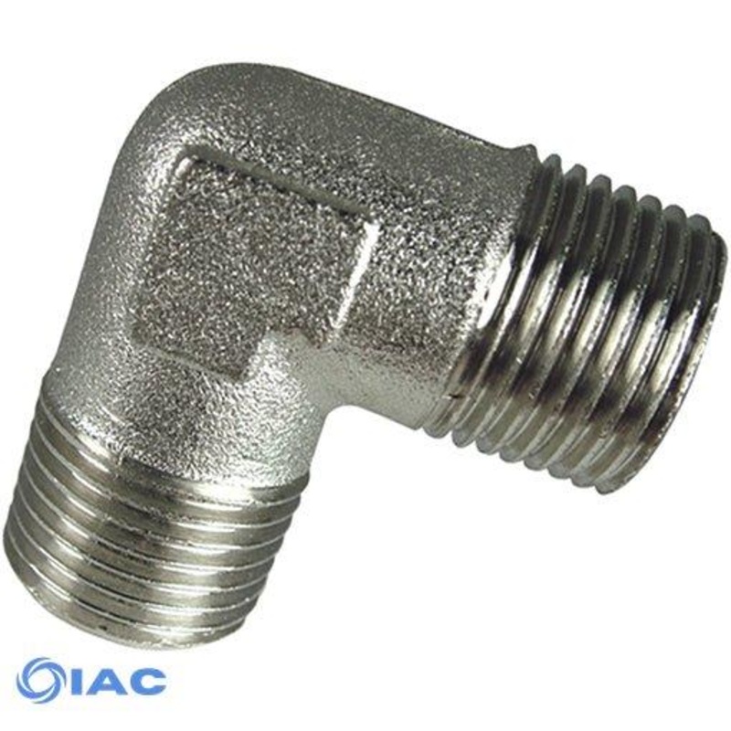 BSPP G1/4 Nickel Plated Equal Elbow Male CODE: EMME12