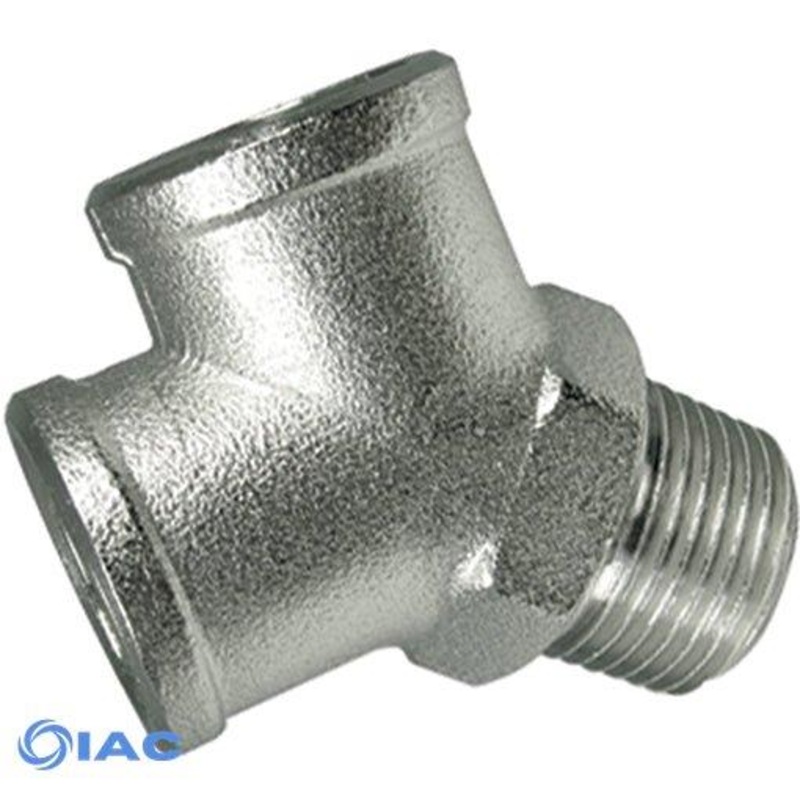 BSPP G1/8 Nickel Plated Y Connector Male Inlet Thread CODE: YMF18