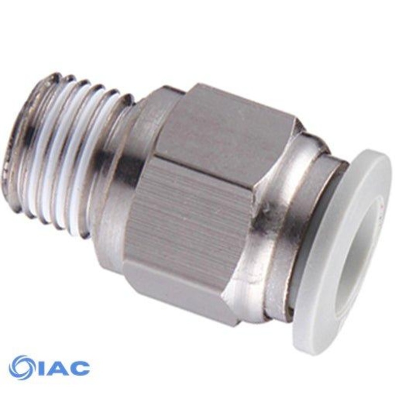 Male Stud Thread BSPT R1/2 X 8mm Tube APC8-04