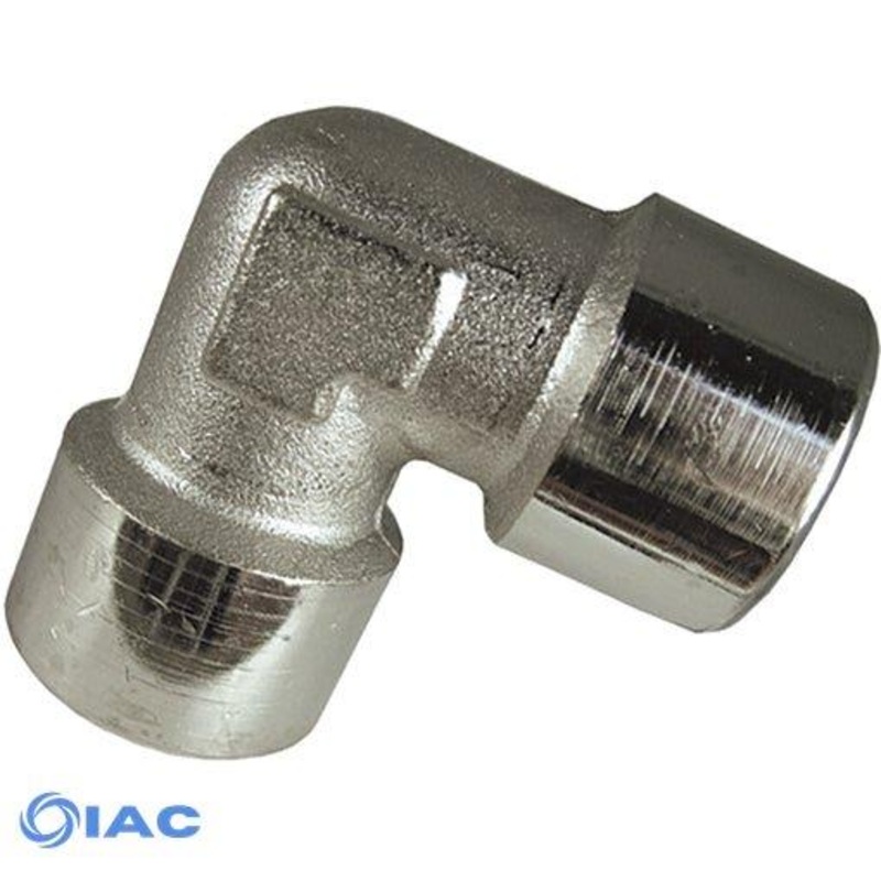 Nickel Plated Equal Elbow Female Thread BSPP G1/8 CODE: EFFE18