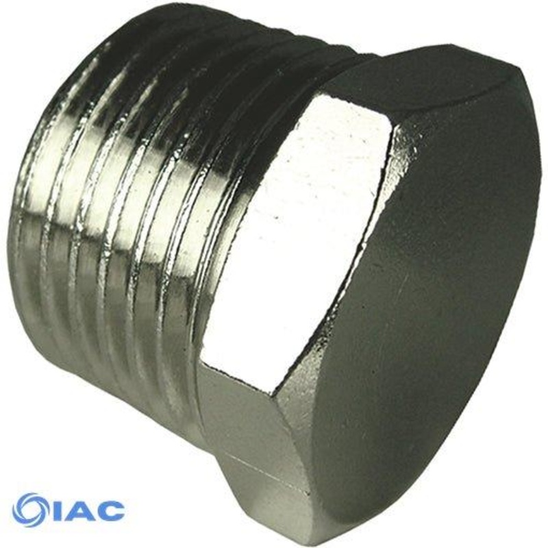 R1/8 Nickel Plated Hex Tapered Plug CODE: HPT18