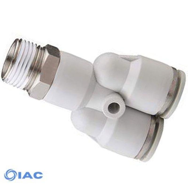 R1/8 X 4mm Threaded Y Connector x Tube