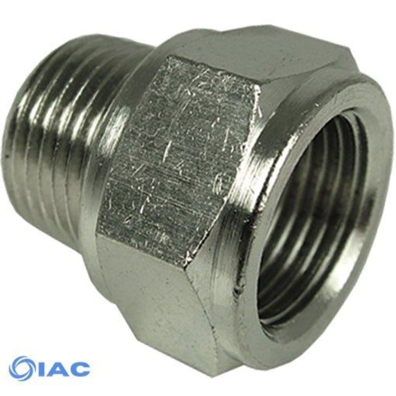 R3/8 G3/8 Male X Female Nickel Plated Tapered Adaptor