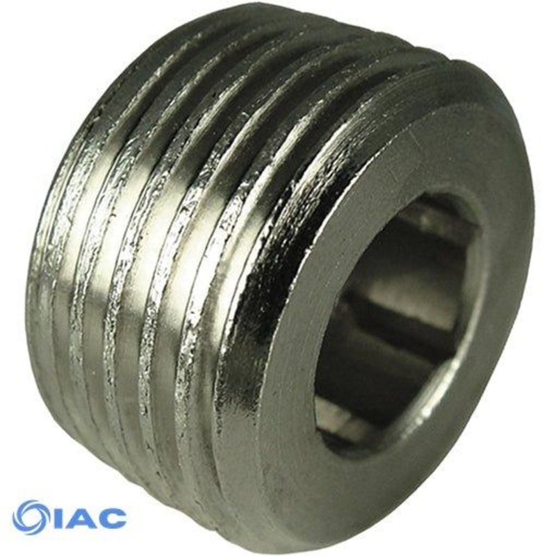 R3/8 Nickel Plated Flush Tapered Plug CODE: FPT38