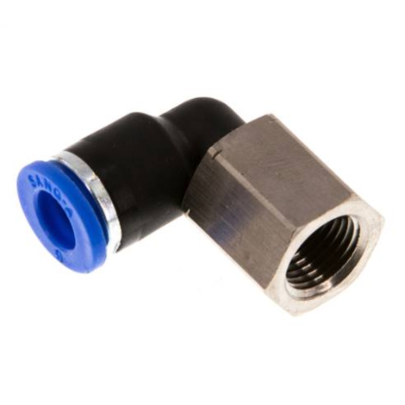 FEMALE ELBOW THREAD 1/8 OD6mm APLF6-G01