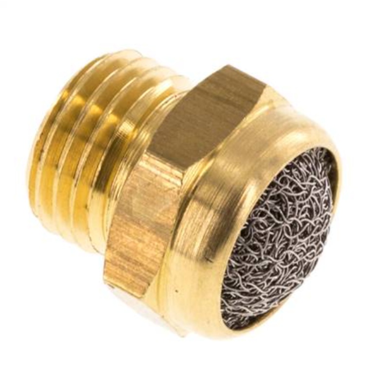 Silencer wire mesh, Brass, Thread BSPP 1/4 CODE: 2 SE P