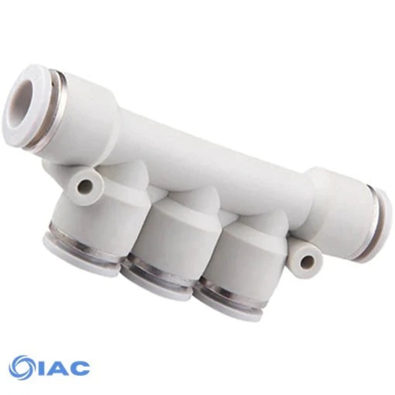 Triple Branch Reducing Manifold Inl 6mm X Out 4mm