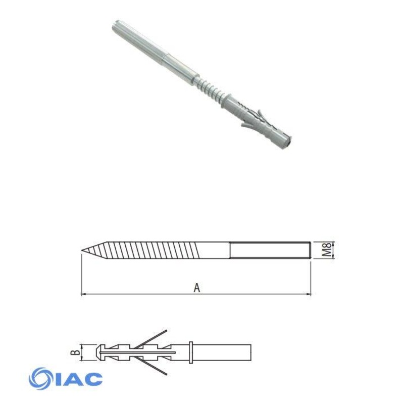 Rawplug threaded bar