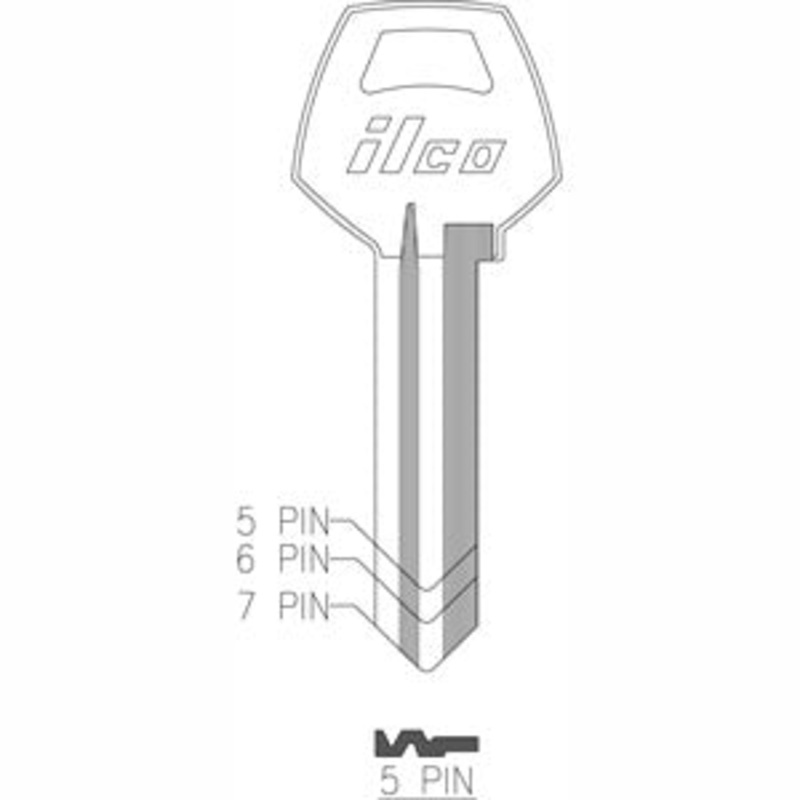 CO87 1001EH Box of 50 Brass Key Blanks