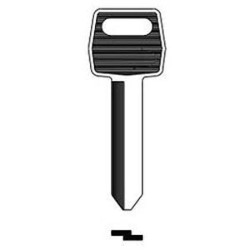 H51 1167FD Box of 50 Nickel Plated Brass Key Blanks