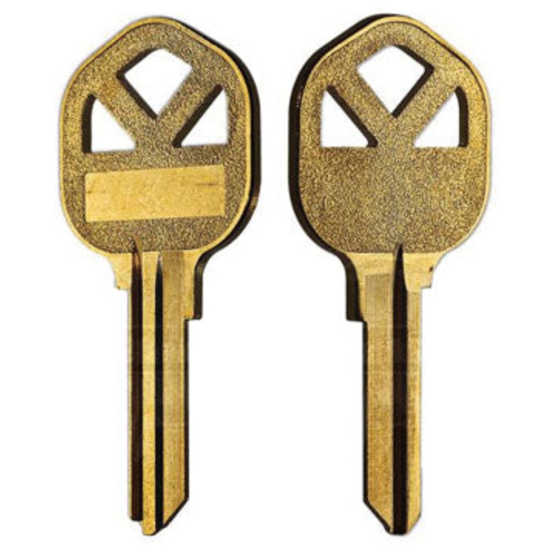 KW1 BIG HEAD Bag of 5 Brass Key Blanks