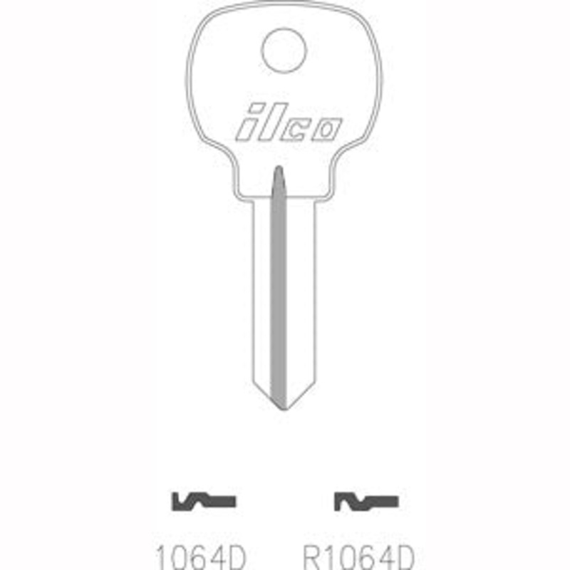 R1064D NA6 Bag of 10 Nickel Plated Brass Key Blanks