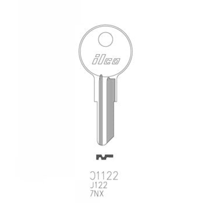 Y11 O1122 Box of 50 Brass Key Blanks