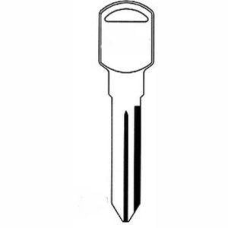 B89 P1107 Box of 50 Nickel Plated Key Blanks