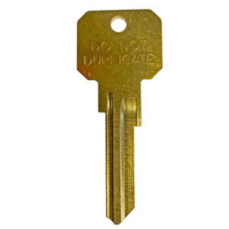 KW1 Neuter Bow Do Not Duplicate Box of 50 Brass Blanks DND-KW1/KW10