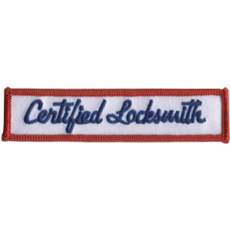 CERTIFIED LOCKSMITH pocket emblem