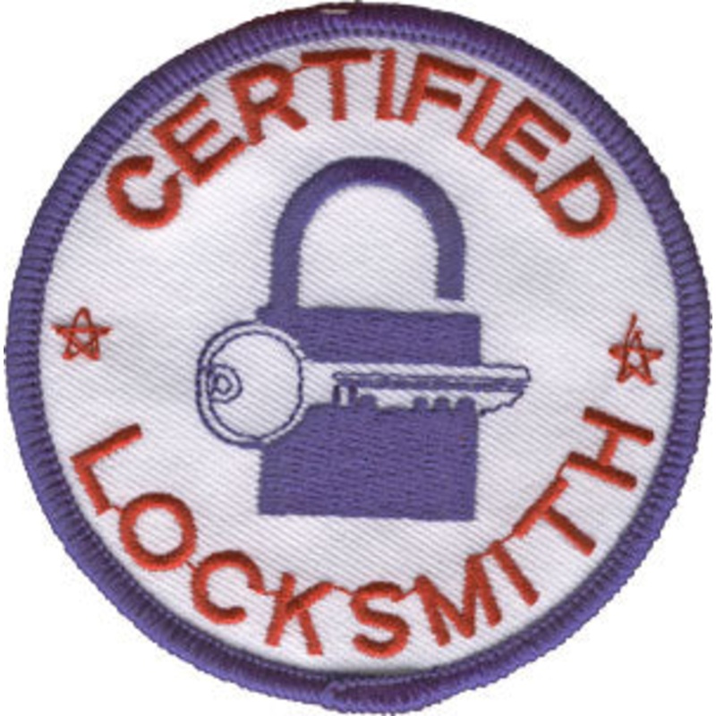 CERTIFIED LOCKSMITH Shoulder/Cap Patch