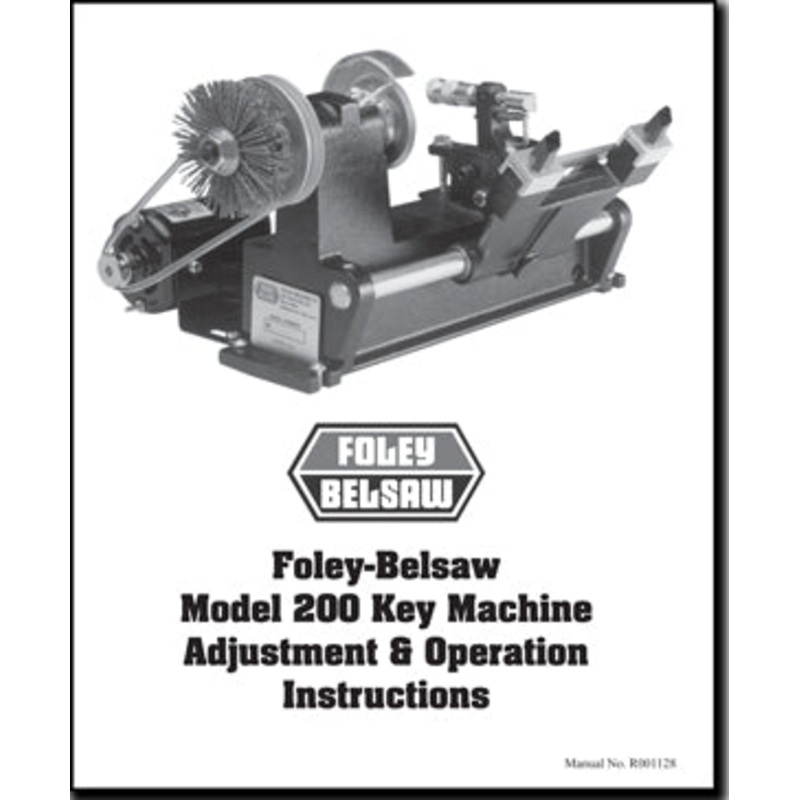 Model 200 Key Machine Manual