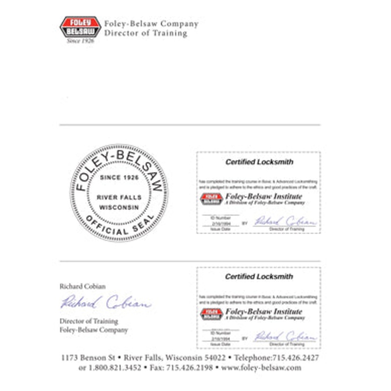 Replacement Certification Card