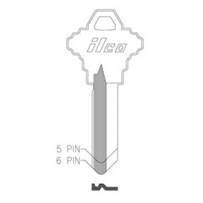 SC8 1145E Box of 50 Brass Key Blanks