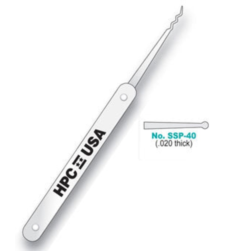 SSP-40 Stainless Steel Single Ball Pick with Stainless Steel Handle