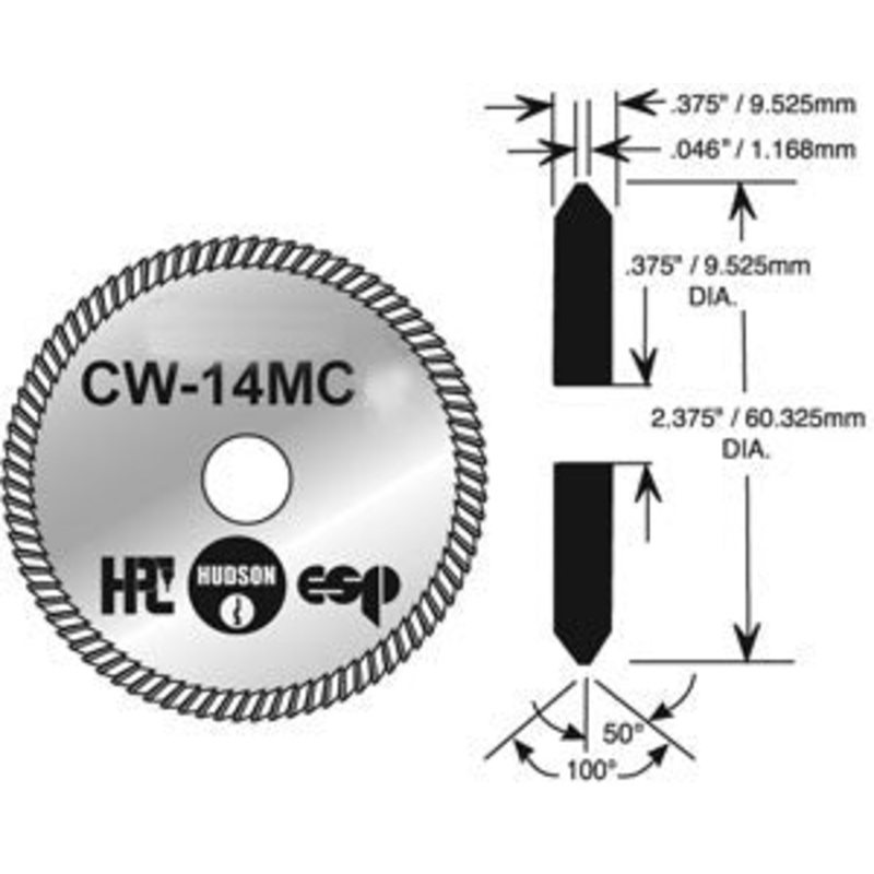 CW-14MC Cutter for HPC Blitz 1200 machines