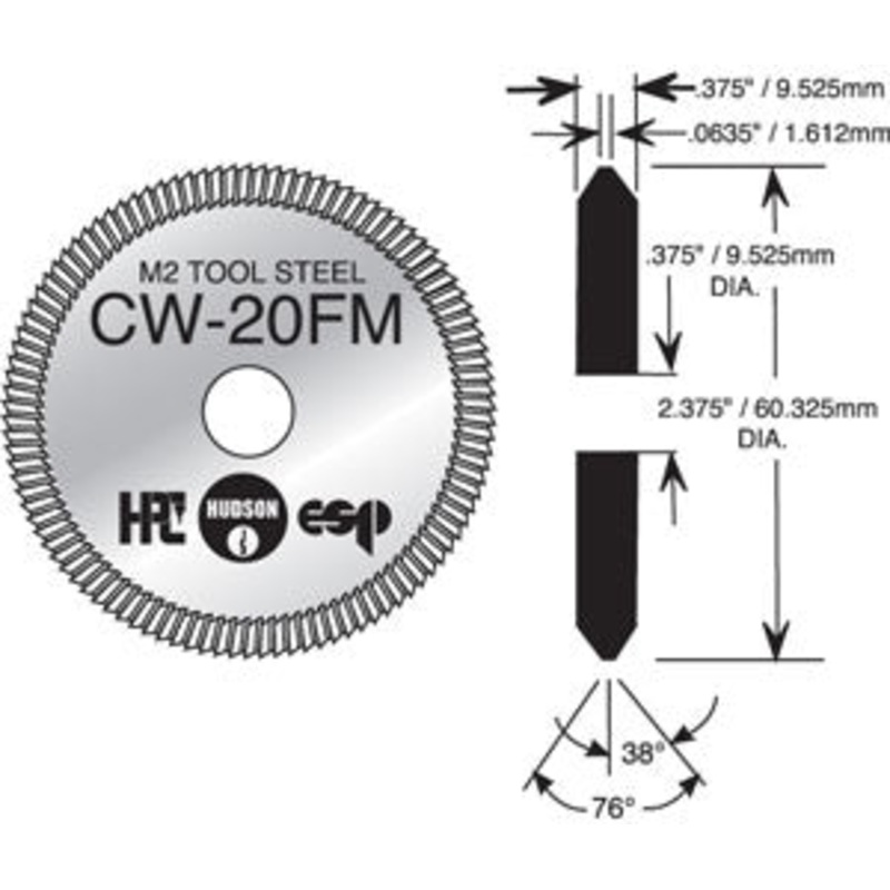 CW-20FM Sargent Cutter for HPC Blitz 1200 machines