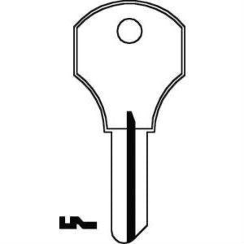 1000V CO26 Bag of 10 Nickel Plated Brass Key Blanks