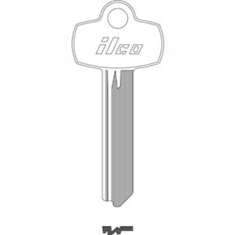 A1114J Bag of 10 Nickel Plated Brass Key Blanks