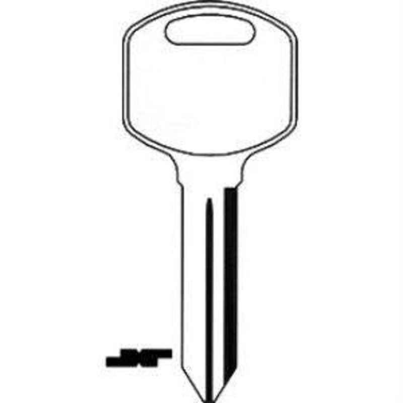 S1105 B85 Bag of 10 Nickel Plated Brass Key Blanks