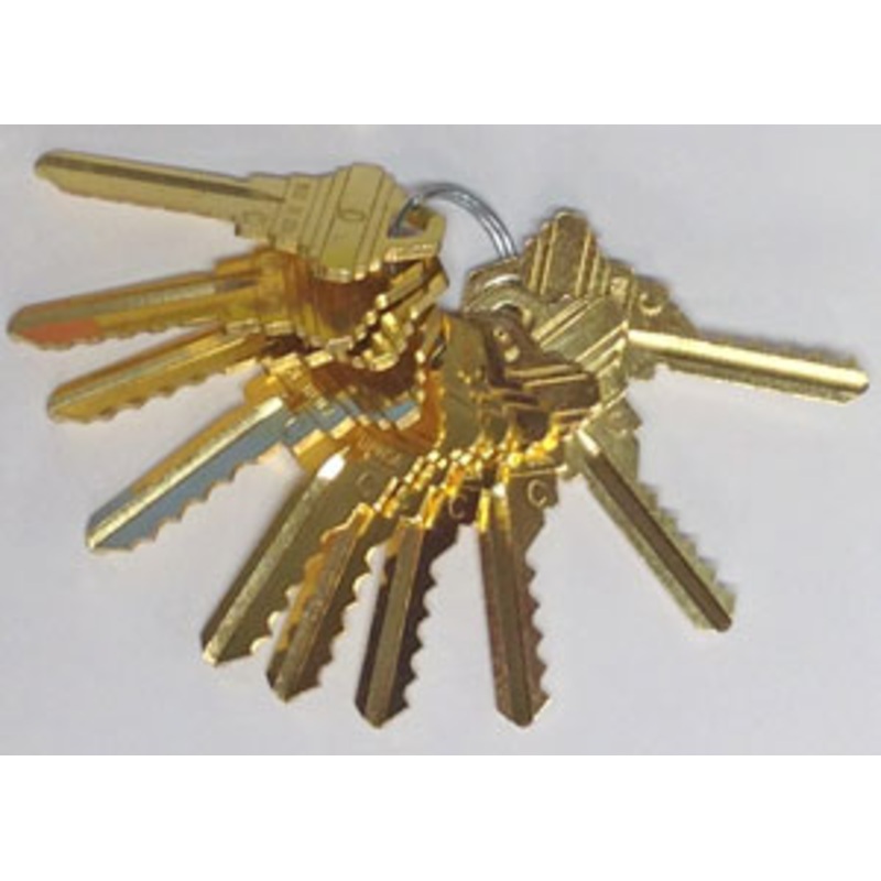 Schlage 5 Pin SC1 Depth and Spacing Key Set (0-9)