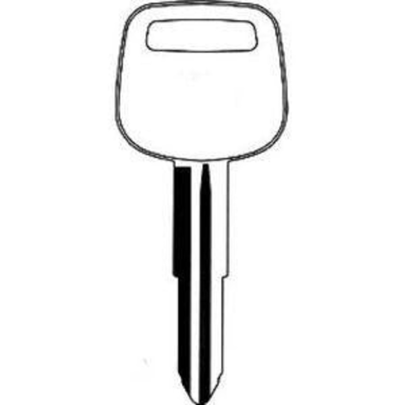 X211 TR44 Bag of 10 Nickel Plated Brass Key Blanks