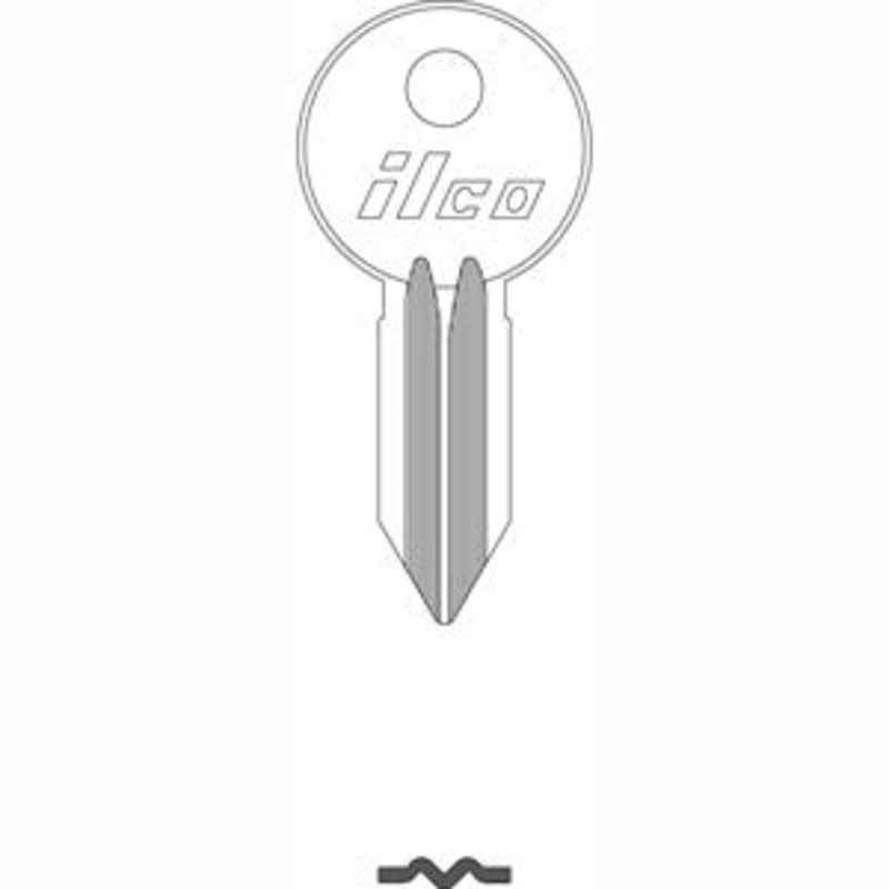 1040B Nickel Plated Brass Key Blanks Bag of 10