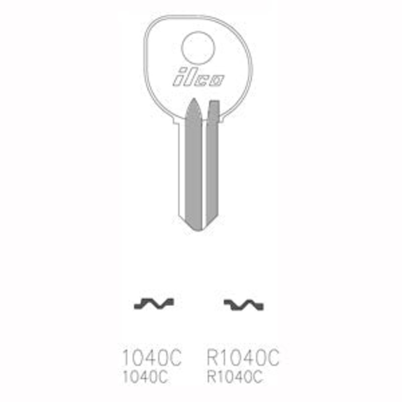 1040C Nickel Plated Brass Key Blanks Bag of 10