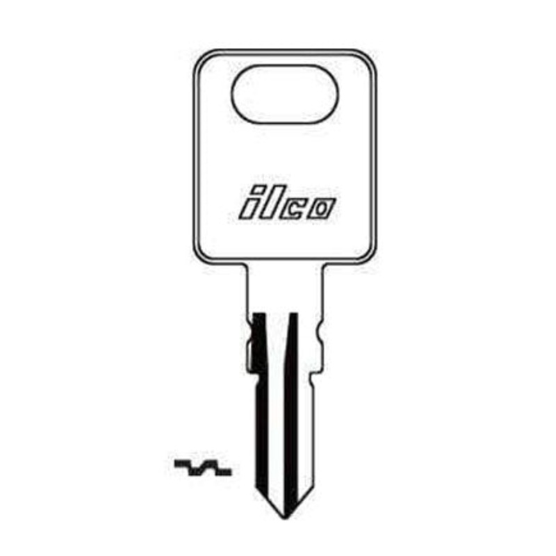 1681 FIC3 Bag of 10 Nickel Plated Brass Key Blanks