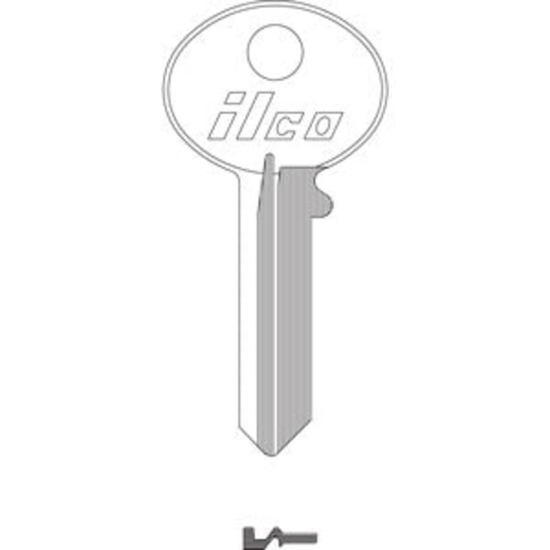 L1003M Bag of 10 Nickel Plated Brass Key Blanks