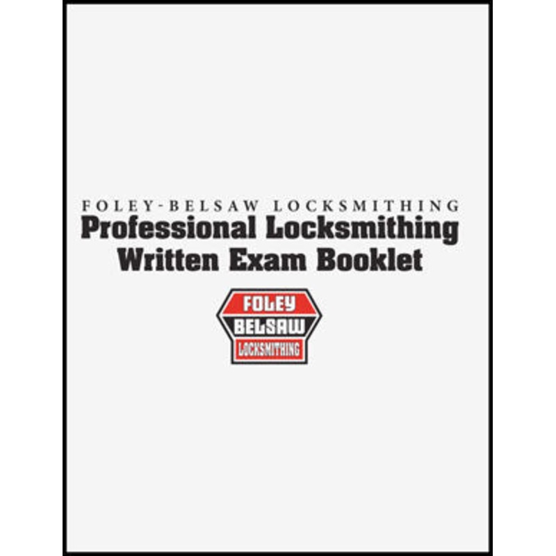 Locksmith Course Exam Booklet – Study Guide