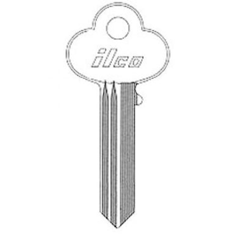 R1001EG CO62 Bag of 10 Nickel Plated Brass Key Blanks