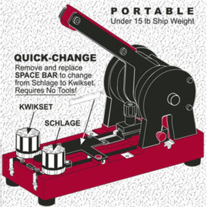 Rytan Dual Punch Key Machine for Schlage and Kwikset RY2000SK