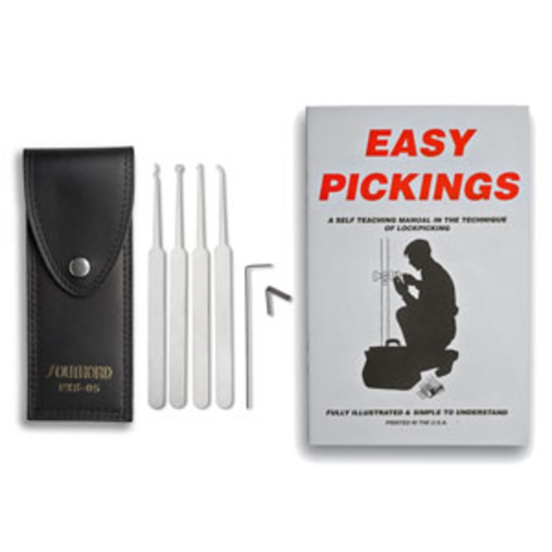 SouthOrd 5 Piece Lock Pick Set with Leather Case PXS-05L