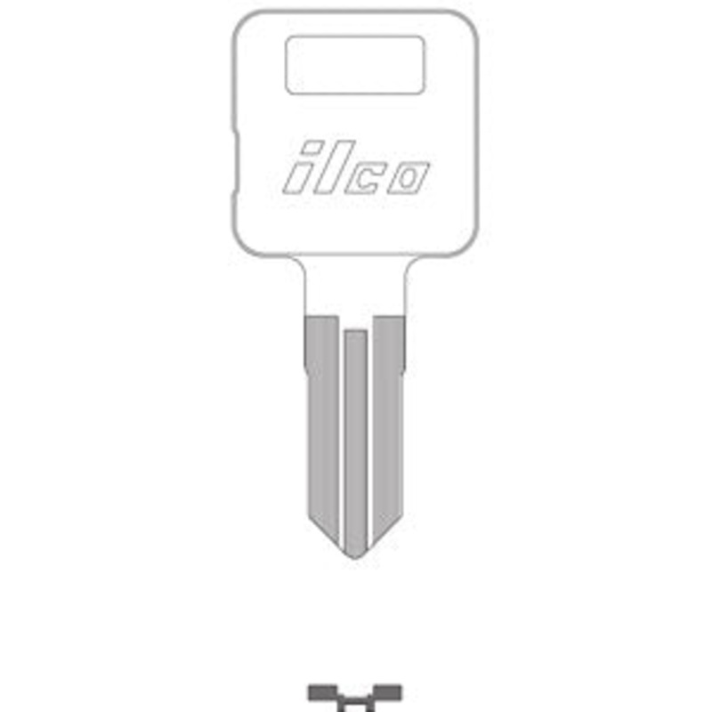 1560 Bag of 10 Nickel Plated Brass Key Blanks