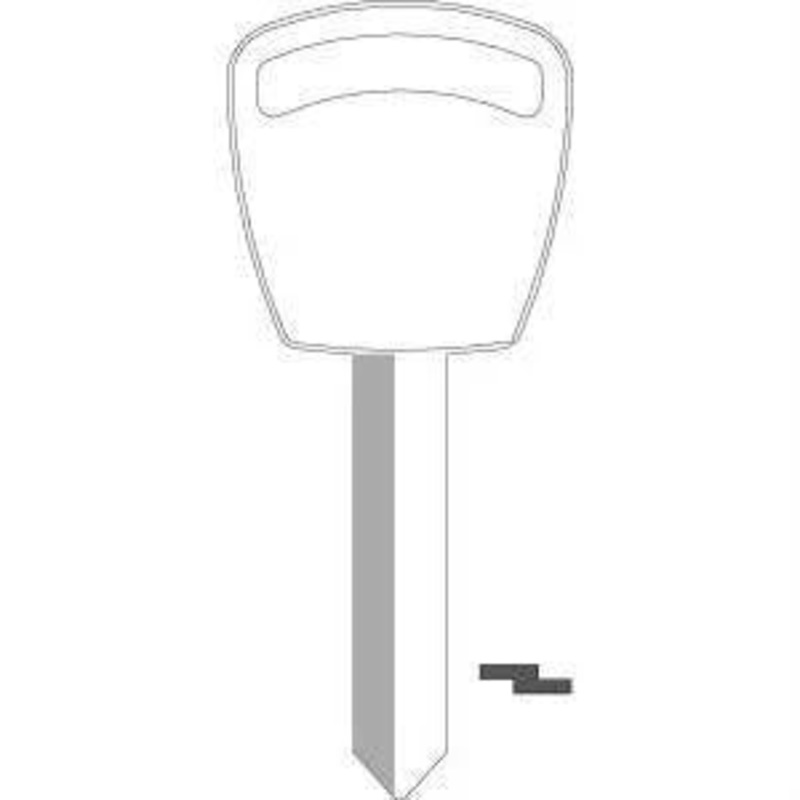 1186TS H56 Bag of 10 Nickel Plated Brass Key Blanks