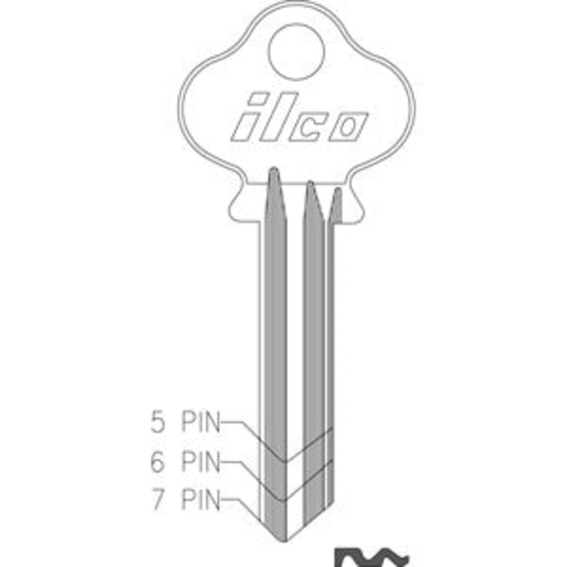 L1 1004 Box of 50 Brass Key Blanks