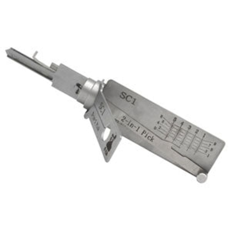 Lishi SC1 2-in-1 Pick and Decoder for Schlage 5 pin Locks with the C keyway