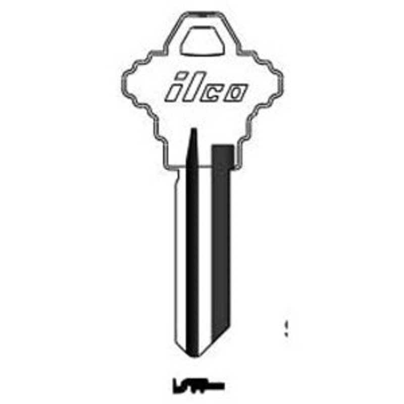 SC1345 Bag of 10 Nickel Plated Brass Key Blanks