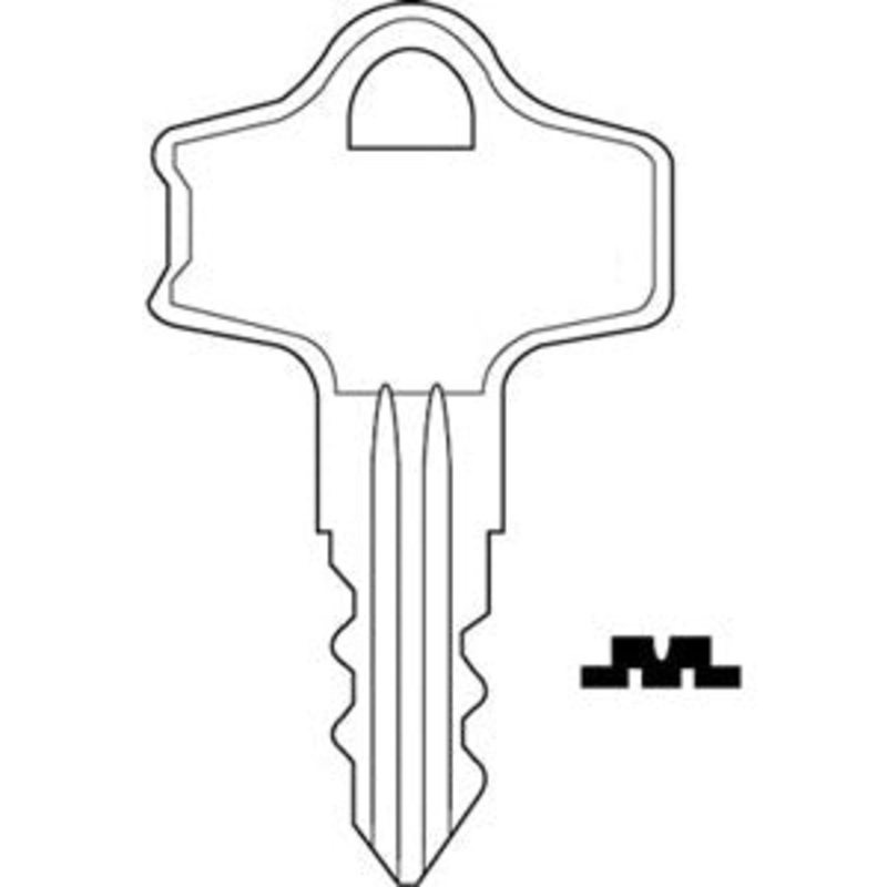 775 Bag of 10 Precut Steel Fort Key Blanks