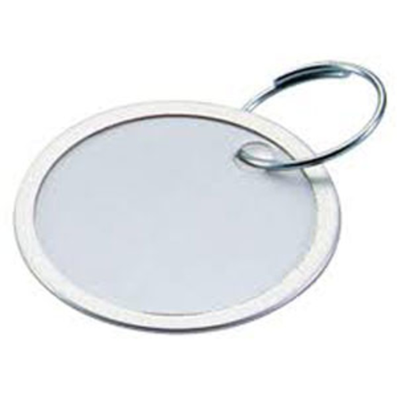 1.25 Metal Rimmed Round White Paper Tags